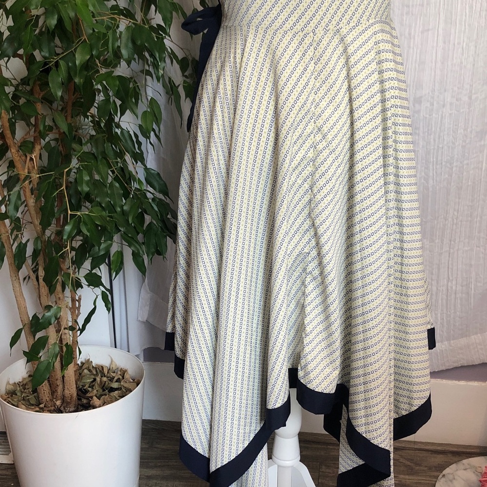 BANANA REPUBLIC size 8 halter top asymmetric hem high low summer dressy dress - Picture 7 of 12